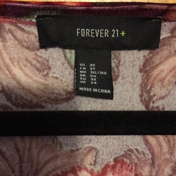 3X Forever 21 Velvet dress/shirt - Picture 2 of 4